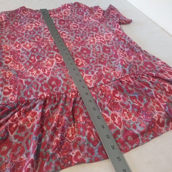 Logo by Lori Goldstein women's size M multicolored tunic top - Picture 11 of 13